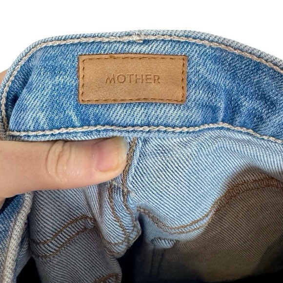 Mother The Pixie Hustler Ankle Button Fly Kick Flare Bootcut Jeans in Tarot Time - Picture 10 of 16